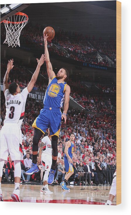 Playoffs Wood Print featuring the photograph Stephen Curry by Sam Forencich