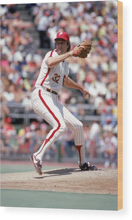 Baseball Pitcher Wood Print featuring the photograph Steve Carlton by Rich Pilling