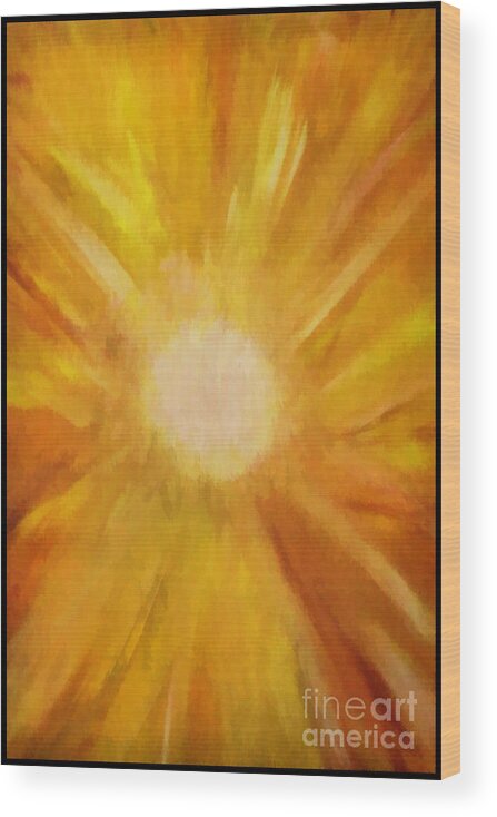 Sun Wood Print featuring the photograph Sunburst by Roberta Byram