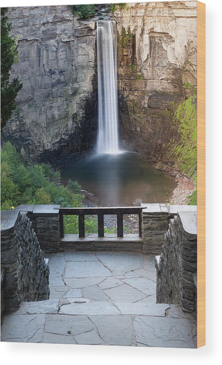 Taughannock Falls Wood Print featuring the photograph Sunrise at Taughannock Falls Overlook 3 by Dimitry Papkov