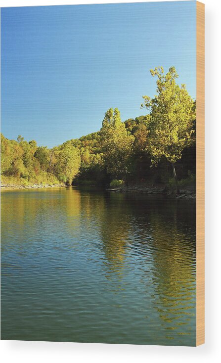 Table Rock Lake Wood Print featuring the photograph Table Rock Lake by Lens Art Photography By Larry Trager