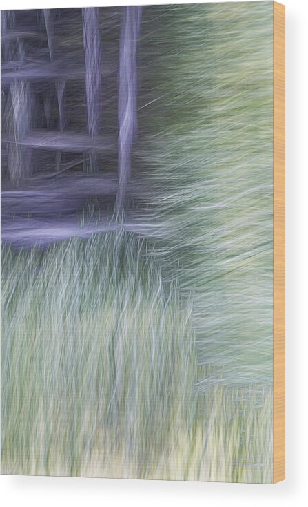 Icm Wood Print featuring the photograph Tangled Times by Deborah Hughes