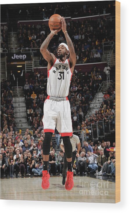 Terrence Ross Wood Print featuring the photograph Terrence Ross by David Liam Kyle
