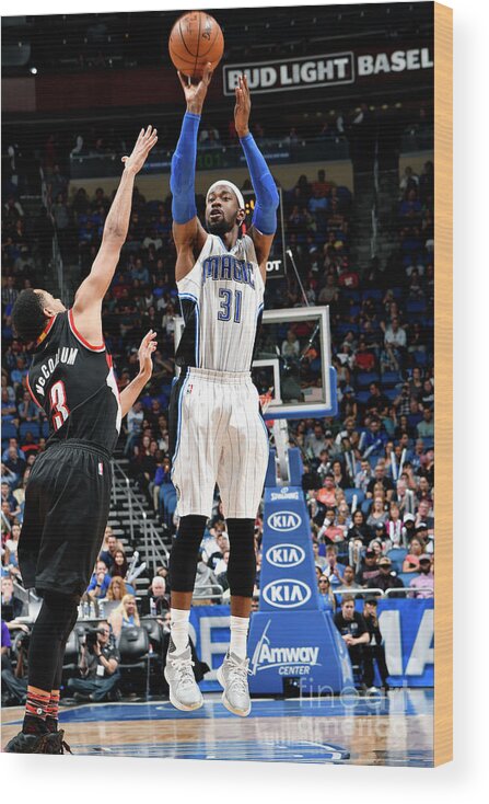 Terrence Ross Wood Print featuring the photograph Terrence Ross by Fernando Medina