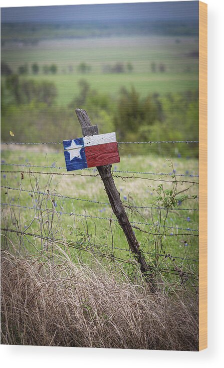 Texas Wood Print featuring the photograph Texas Country by Deon Grandon