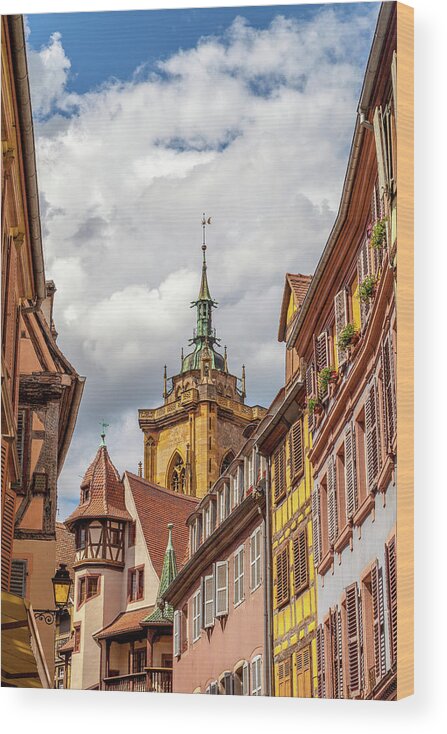 Travel Wood Print featuring the photograph The Architecture of Colmar by W Chris Fooshee
