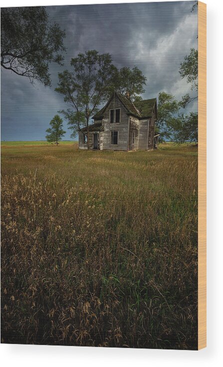 Abandoned Wood Print featuring the photograph The Wretched by Aaron J Groen