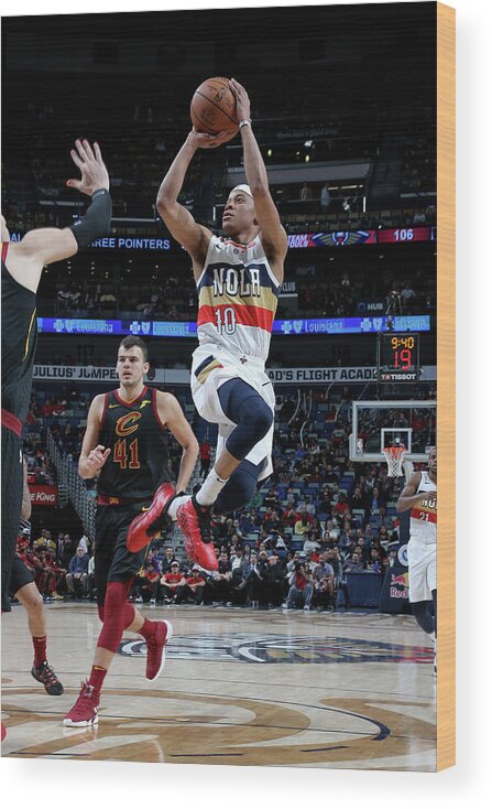 Smoothie King Center Wood Print featuring the photograph Tim Frazier by Layne Murdoch Jr.