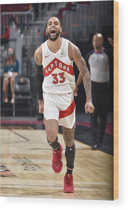 Gary Trent Jr Wood Print featuring the photograph Toronto Raptors v Cleveland Cavaliers by David Liam Kyle