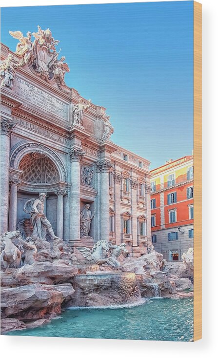 Ancient Wood Print featuring the photograph Trevi by Manjik Pictures