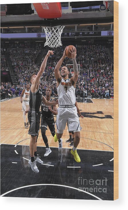 Trey Lyles Wood Print featuring the photograph Trey Lyles by Rocky Widner