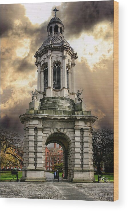 Bell-tower Wood Print featuring the photograph Trinity Bell-Tower by Chris Smith