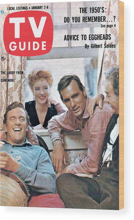 1960s Tv Wood Print featuring the photograph TV Guide TVGC001 H5394 by TV Guide Everett Collection