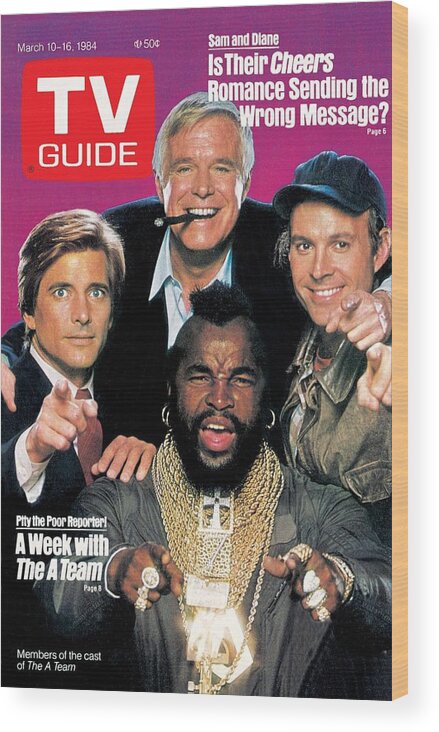 1980s Tv Wood Print featuring the photograph TV Guide TVGC003 H5185 by TV Guide Everett Collection