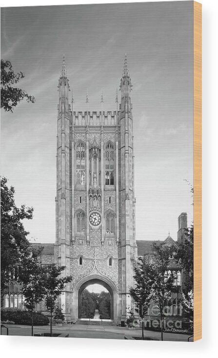 University Of Missouri Wood Print featuring the photograph University of Missouri Columbia Memorial Student Union by University Icons