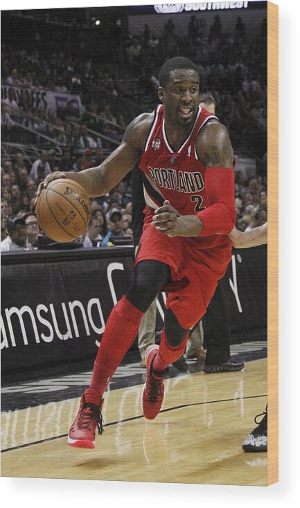 Playoffs Wood Print featuring the photograph Wesley Matthews by Chris Covatta