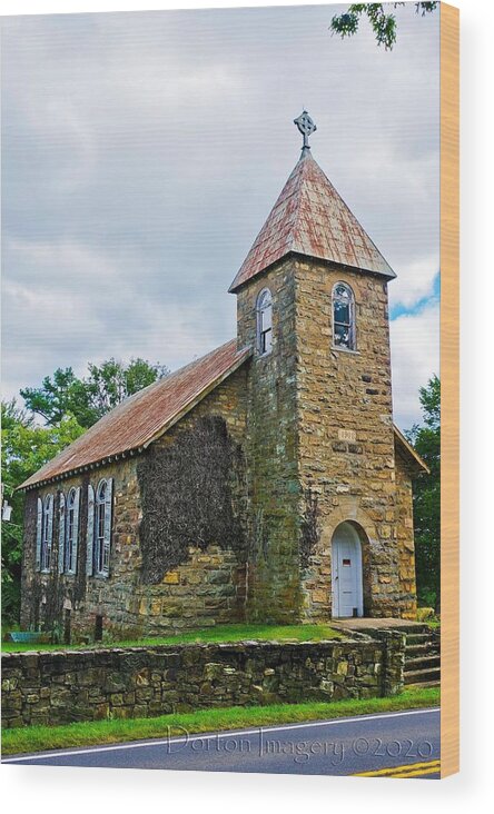  Wood Print featuring the photograph Winston Chapel by Stephen Dorton