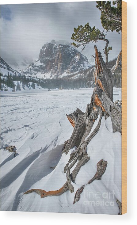 The Loch Wood Print featuring the photograph Winter at The Loch Vale by Ronda Kimbrow