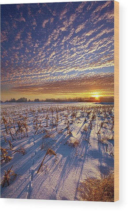 Fineart Wood Print featuring the photograph With Each Day by Phil Koch