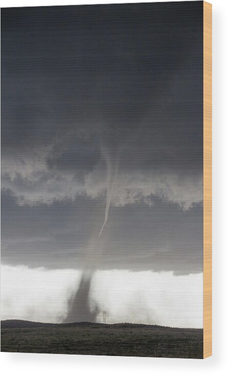 Nebraskasc Wood Print featuring the photograph Wray Colorado Tornado 064 by Dale Kaminski
