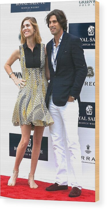 Polo Wood Print featuring the photograph Delfina Blaquier and Nacho Figueras by Russel Considine