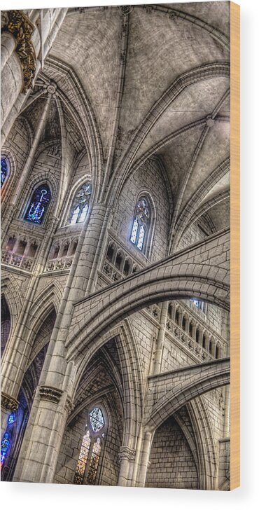 Ken Follet Wood Print featuring the photograph Ken Follets Cathedral No2 by Weston Westmoreland