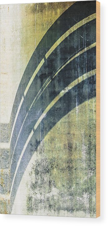 Cement Wall Wood Print featuring the photograph Piped Abstract 3 by Carolyn Marshall