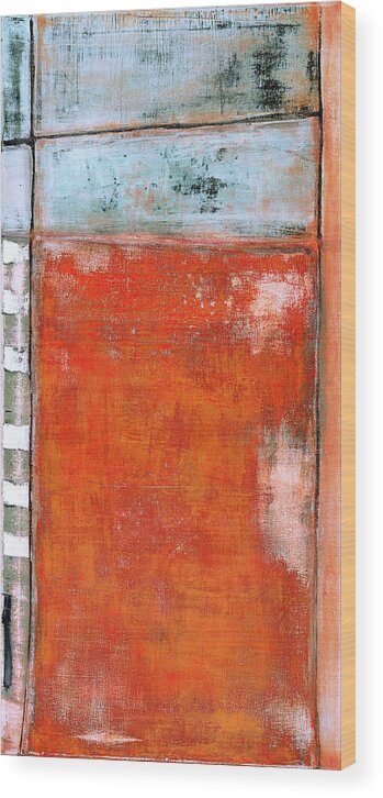 Abstract Prints Wood Print featuring the painting Art Print Abstract 8 by Harry Gruenert