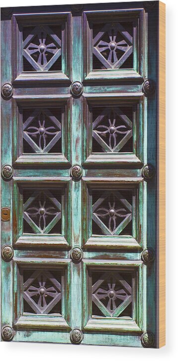 Copper Wood Print featuring the photograph Copper Door by Rob Tullis