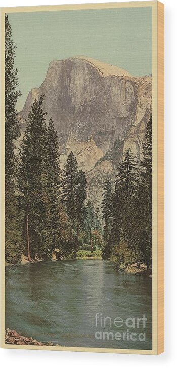 South Dome Yosemite National Park Wood Print featuring the photograph South Dome Yosemite National Park by Pd