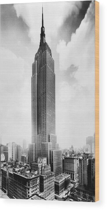 1950s Wood Print featuring the photograph The Empire State Building, New York by Everett