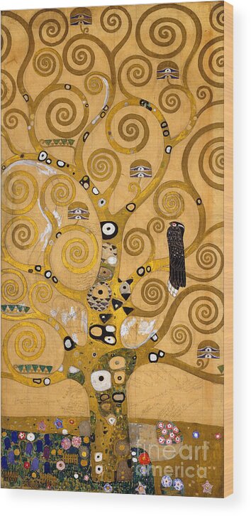 Klimt Wood Print featuring the painting Tree of Life by Gustav Klimt