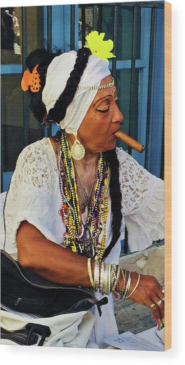Cuba Wood Print featuring the photograph Adalela by Kerry Obrist