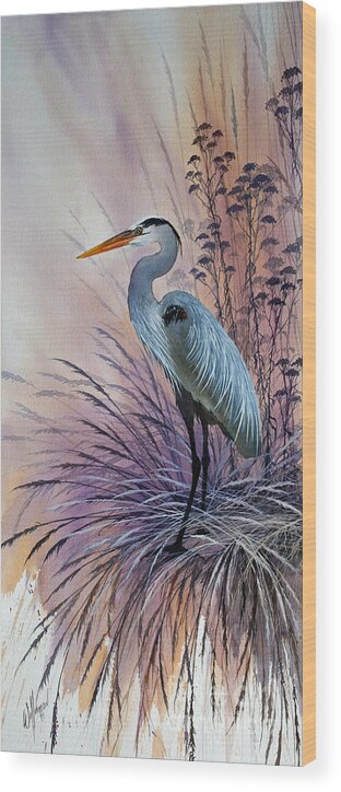 Graceful Harmony Wood Print featuring the painting Graceful Harmony by James Williamson
