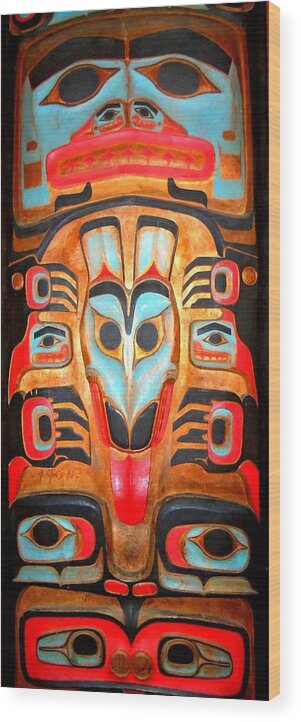 Totem Wood Print featuring the photograph Totem 2 by Randall Weidner