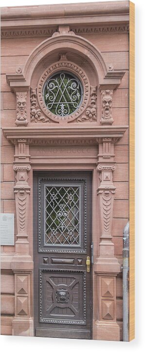 2014 Wood Print featuring the photograph Heidelberg Door 10 by Teresa Mucha