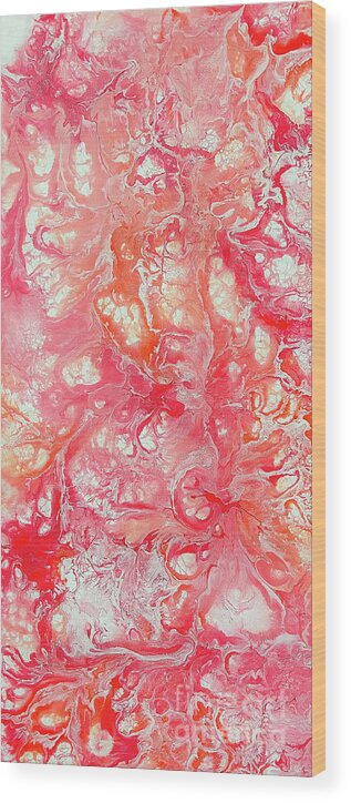 Cotton Candy Dreams Wood Print featuring the painting Cotton Candy Dreams by Toni Somes