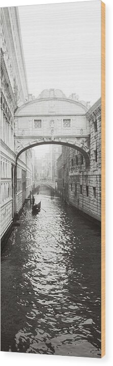 Bridge Wood Print featuring the photograph Dsc3692 - The bridge of Sighs, Venice by Marco Missiaja