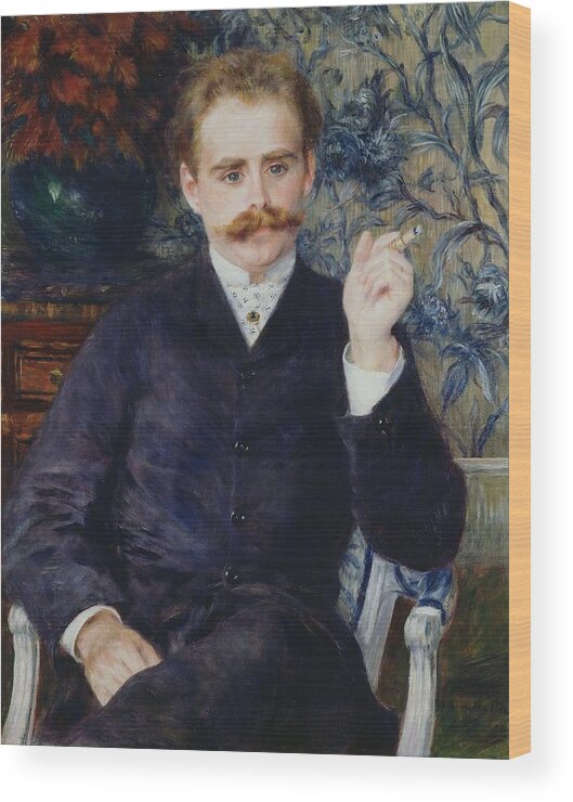 Renoir Wood Print featuring the painting Albert Cahen d Anvers by Pierre Auguste Renoir