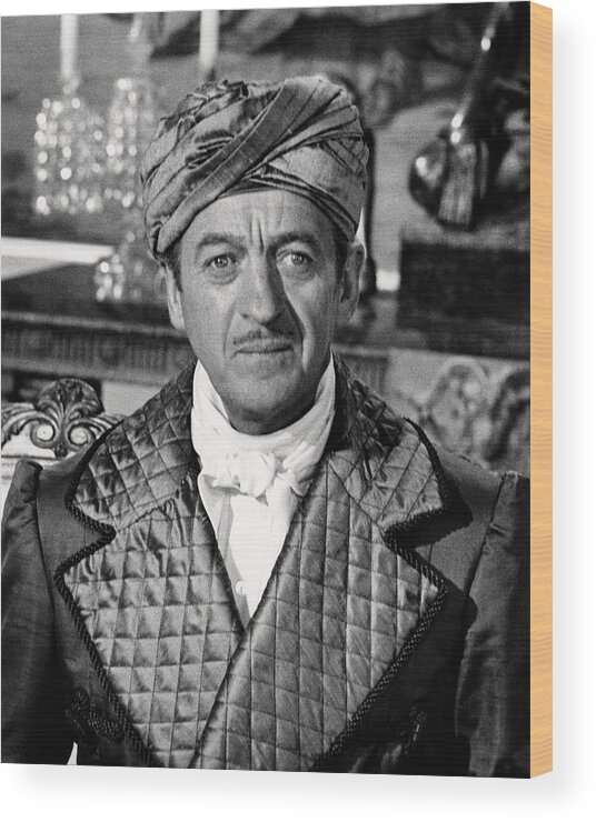 Casino Royale Wood Print featuring the photograph David Niven in Casino Royale #1 by Silver Screen