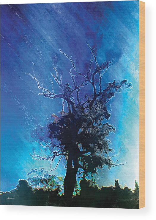 Electric Wood Print featuring the photograph Electric Tree #1 by The Art of Marsha Charlebois