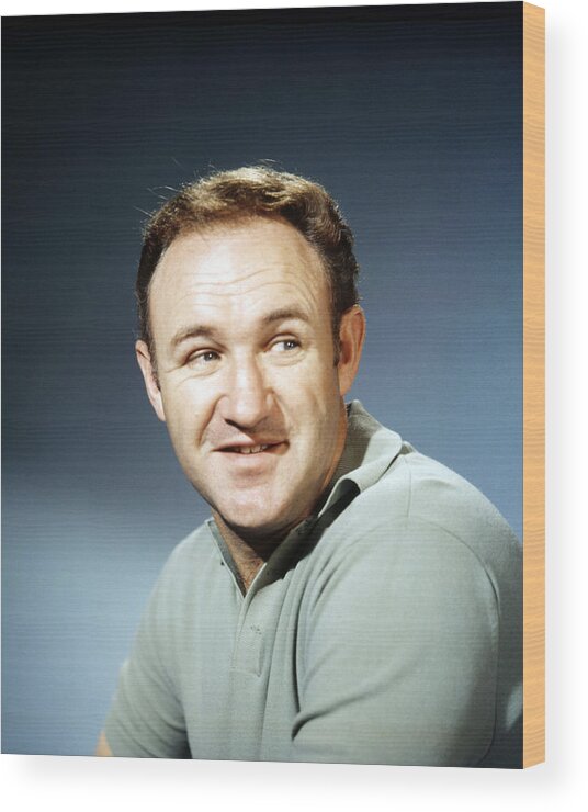 Gene Hackman Wood Print featuring the photograph Gene Hackman #1 by Silver Screen