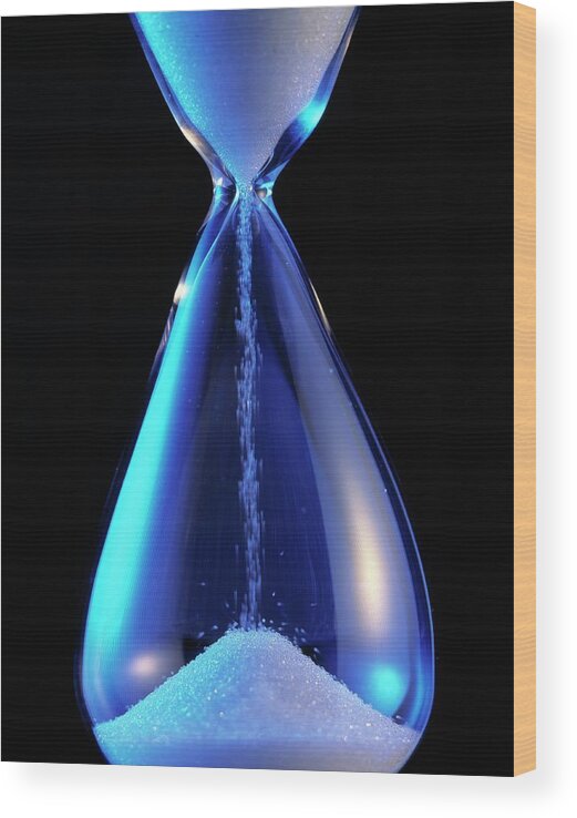Hourglass Wood Print featuring the photograph Hourglass #1 by Sheila Terry/science Photo Library