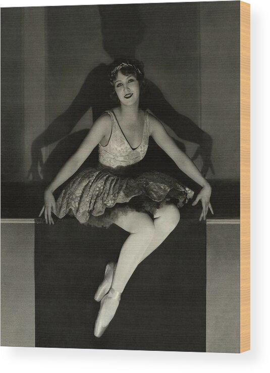 Actress Wood Print featuring the photograph Mary Eaton Wearing A Tutu #1 by Edward Steichen