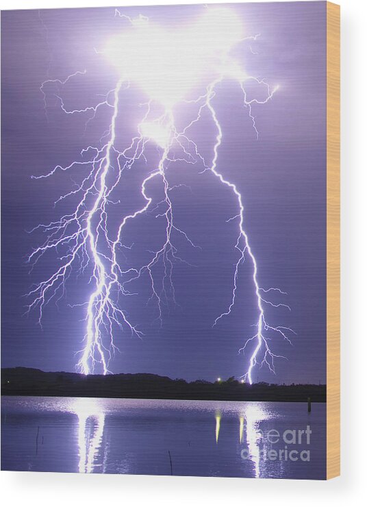 Ryan Smith Wood Print featuring the photograph Thunderstruck #2 by Ryan Smith