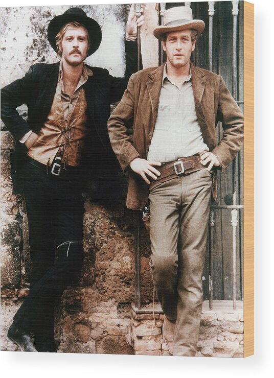 Butch Cassidy And The Sundance Kid Wood Print featuring the photograph Butch Cassidy and the Sundance Kid #10 by Silver Screen