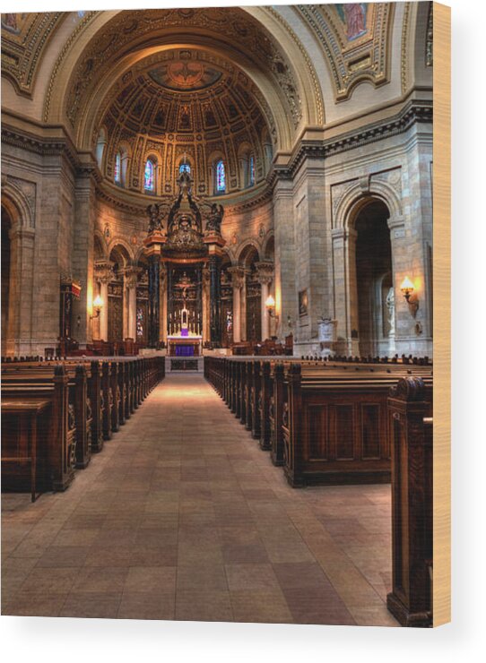 Mn Church Wood Print featuring the photograph Cathedral Of Saint Paul #3 by Amanda Stadther