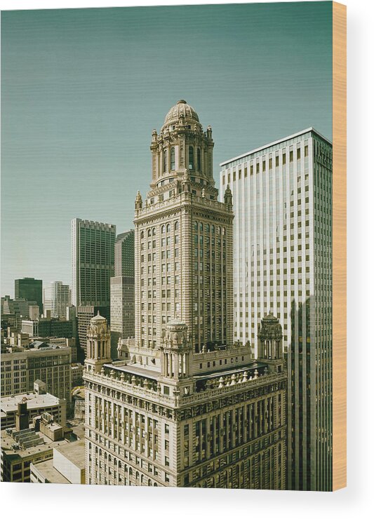 Chicago Wood Print featuring the photograph Chicago's Jewelers Building #1 by Mountain Dreams