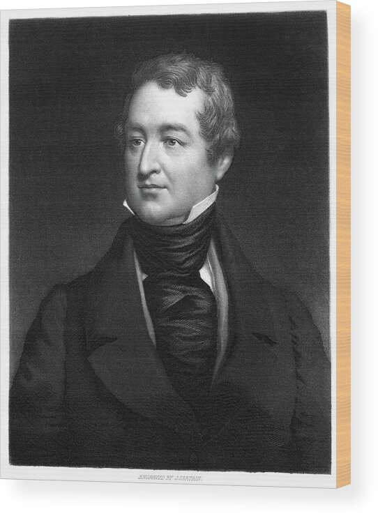 19th Century Wood Print featuring the painting Sir Robert Peel (1788-1850) #6 by Granger