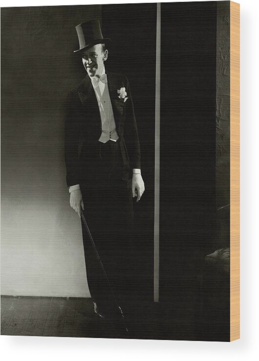 One Person Wood Print featuring the photograph A Portrait Of Fred Astaire by Edward Steichen
